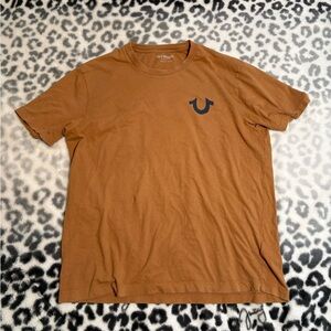 True Religion Gold Buddha Men’s Large T Shirt